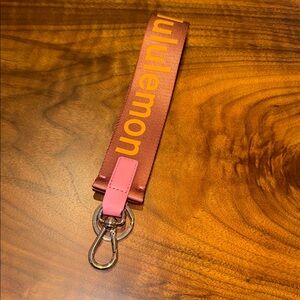 Lululemon Athletica Pink Keychain